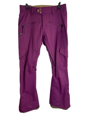 686 Women's Purple Cargo Insulated Snow Pants Size Medium ski gorpcore